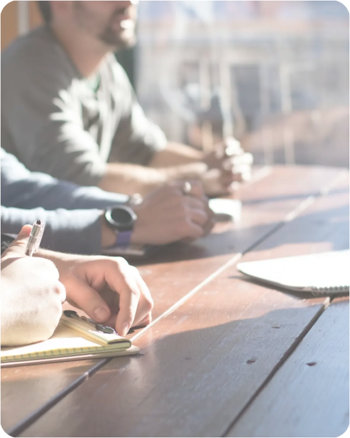 people sitting at table